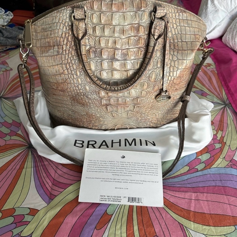 Brahmin Large  Duxbury Satchel Riesling Melbourne